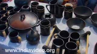 Pottery artifacts from Manipur in Dilli Haat