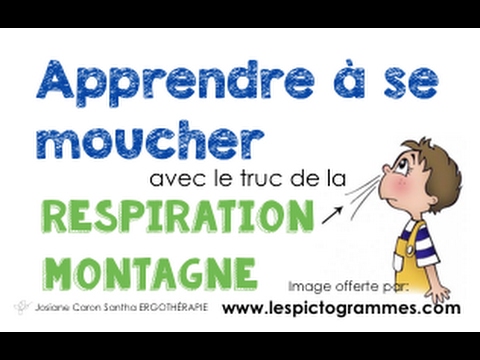 Truc pour apprendre aux GRANDS enfants à se moucher (ergothérapie)