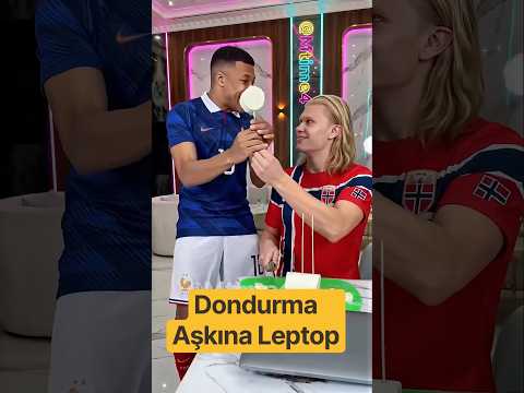 Haaland’dan Bir Dilim Alabilmek İçin MacBook’unu Feda Eden Mbappé! 😂 ⚽️