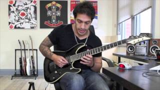 How to play &#39;Never Again&#39; by Killswitch Engage Guitar Solo Lesson