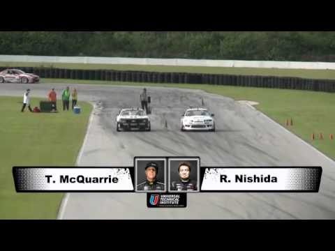 ROBBIE NISHIDA  vs TYLER MCQUARRIE  During Top 32 for Formula Drift Round 3 at Palm Beach FL Interna