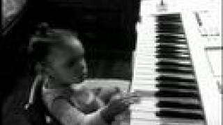 16 Month Old Kaitlin Creates A Scary Film Score Composition