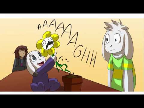 Undertale Comic Dub -  Baby Meets Flowey