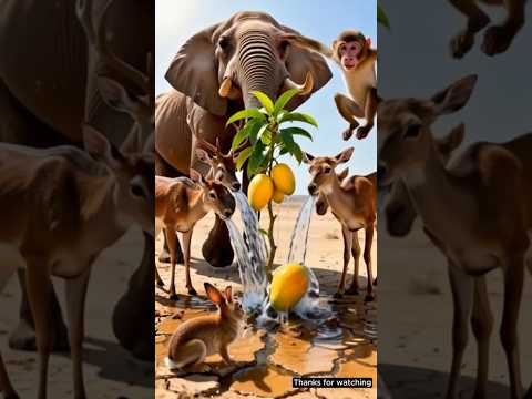 Zebra Saves a Mango Tree 😭🌳 #ai #animals #nature #shorts