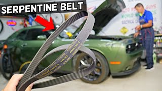 DODGE CHALLENGER 3.6 V6 SERPENTINE BELT REPLACEMENT REMOVAL, BELT DIAGRAM