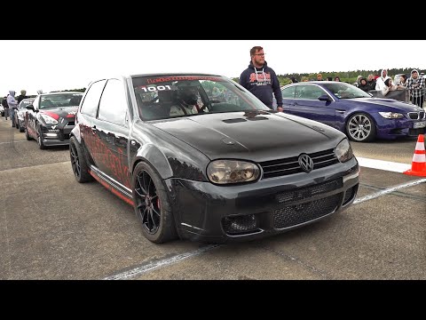 Volkswagen Golf IV R32 w/ R30 Turbo Don Octane 0-332 KM/H! 🚀Brutal Acceleration Sound!