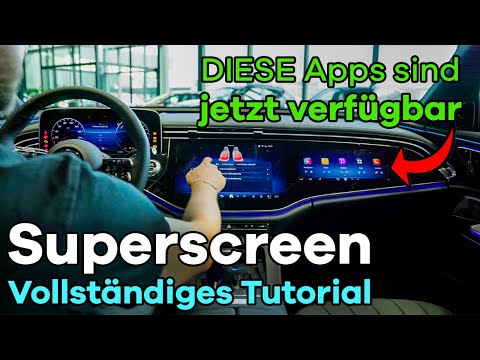 Mercedes E-Klasse [2024] Test aller Apps im SUPERSCREEN, Videokonferenz, Zync, Routinen, Interieur