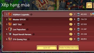 Royal revolt 2, chiến tranh liên minh mùa thứ 7 ViệtNam legends
