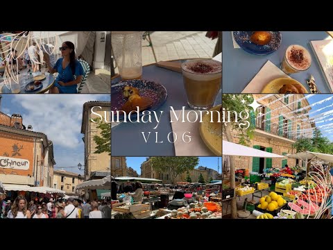 VLOG IN PROVENCE 🇫🇷 L’Isle-sur-la-Sorgue ( French markets, coffee shop French speaking & English )