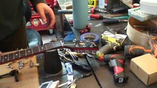 Video thumbnail for 2014 Gibson SGJ: Installing Grover 502C 18:1 Locking Tuners by Woodeso's Guitar Mods