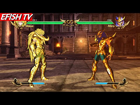 Aries Shion vs Scorpio Miro (Hardest AI) - Saint Seiya: Soldiers' Soul