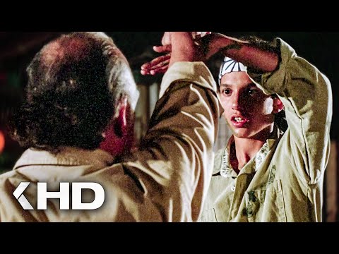 Daniel LaRusso's Very First Karate Lesson Scene - The Karate Kid (1984)