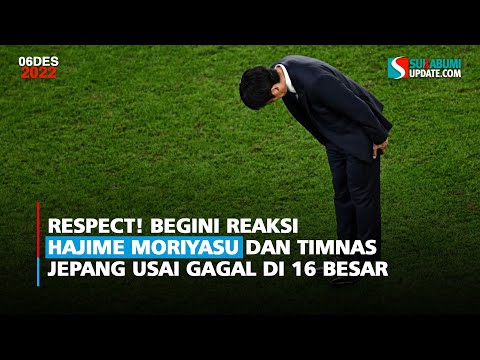 Respect! Begini Reaksi Hajime Moriyasu dan Timnas Jepang Usai Gagal di 16 Besar