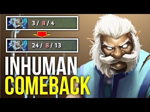 INHUMAN COMEBACK - Miracle Zeus Epic Comeback 7.07 | Dota 2