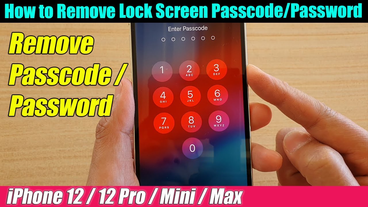 How to remove the lock from my iPhone screen?