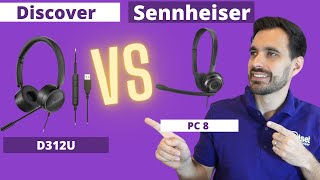 SHOWDOWN Sennheiser PC 8 vs NEW Discover D312U USB Computer Headset - LIVE MIC TEST!