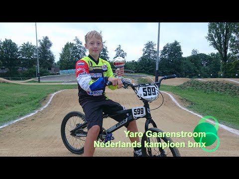 Yari Gaarenstroom uit Dronten wint NK bmx in Nijkerk