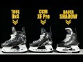 On Ice Review Bauer Supreme Shadow Vs True Catalyst 9X4 Vs CCM Tacks XF Pro Hockey Skates Review