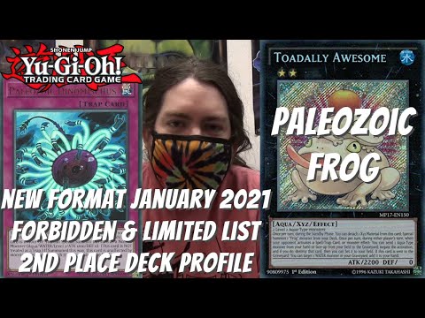 Yugioh New Format January 2021 Locals 2nd Place Deck Profile - Paleozoic Frog - Andrew Coldiron