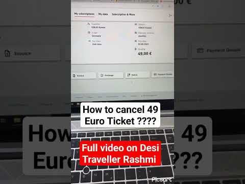 how to cancel DB 49 Euro Ticket ? 100 % working #indiansinfrankfurt #frankfurt #vlogchannel