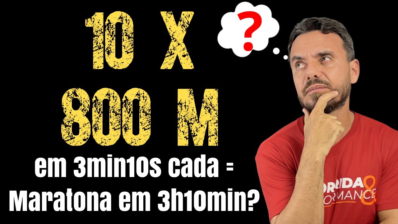 COMO ESTIMAR O TEMPO DA MARATONA COM TIROS DE 800 m