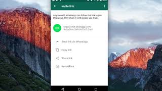 How to Deactivate WhatsApp Group Join Invitation Link