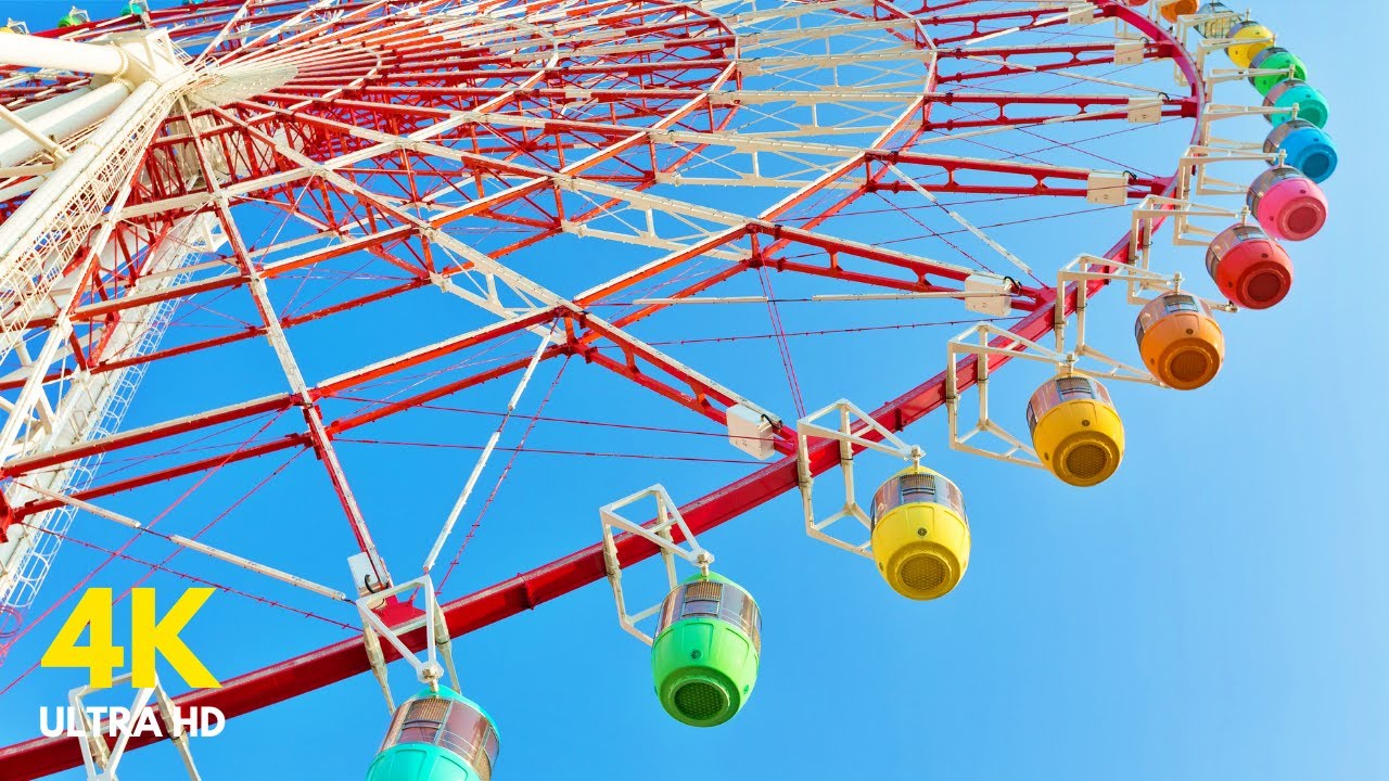 Ferris Wheels of the World in 4K Ultra HD | Various Angles | Inspirational + Motivating Music