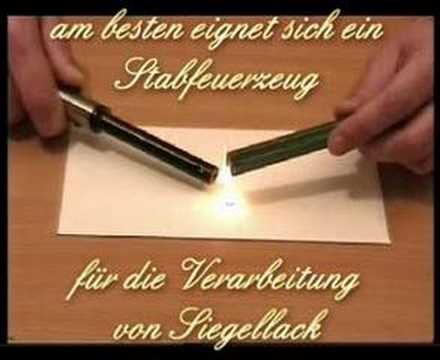 wie man siegellackstangen verarbeitet bei udig.de