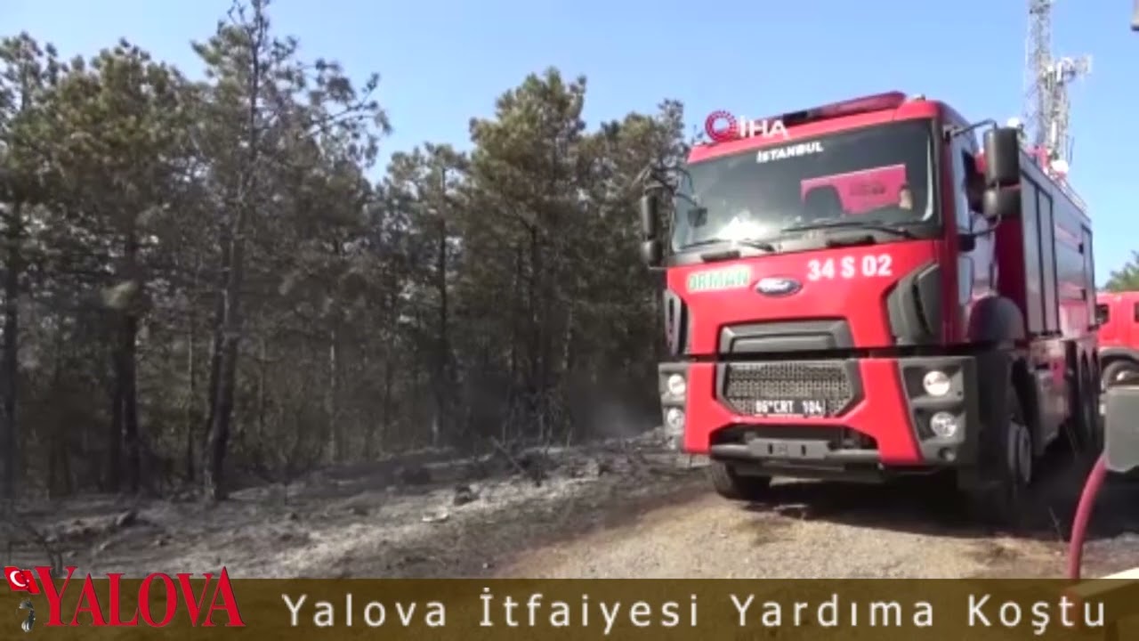 Yalova İtfaiyesi Yardıma Koştu