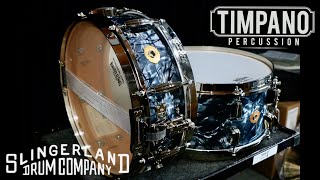 Video thumbnail for NEW Slingerland Radio King Limited Steambent Snare Comparison: 14X5, 14X7 by Timpano-percussion