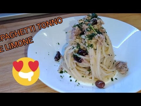 #SPAGHETTI TONNO E LIMONE #ricetta facile e veloce 