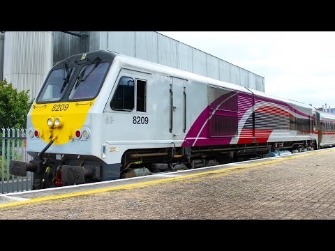 Iarnród Éireann Irish Rail General Motors 201 class locos August 2016