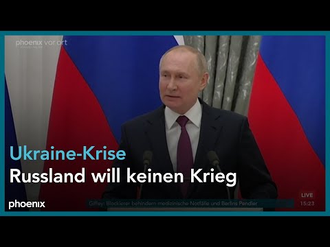 Scholz und Putin zur Ukraine-Russland-Krise