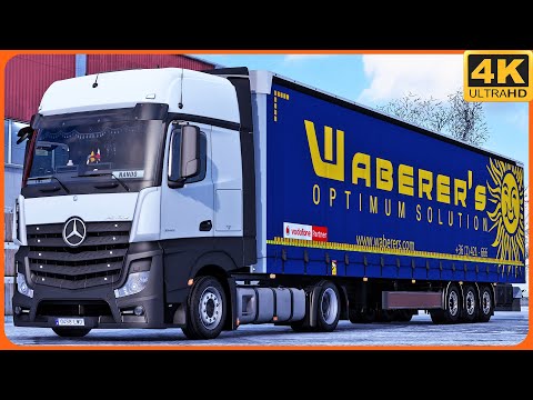 [TS-PC] ETS2 4K | PROMODS | ACTROS MP4 1845 | VIDIN 🇧🇬 - GYÖR 🇭🇺