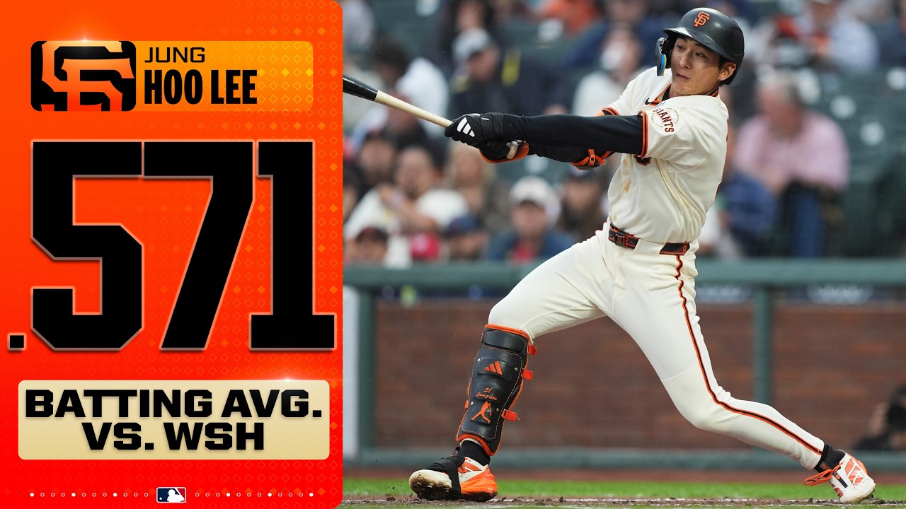 Jung Hoo Lee goes 8-for-14 against the Nationals to extend his hitting streak to 18 GAMES! 🤯🔥