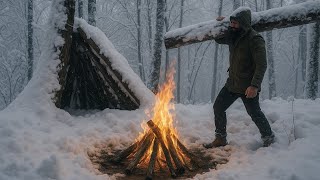 24 hours Alone in a Snowstorm – Can I Survive the Frozen Wilderness?