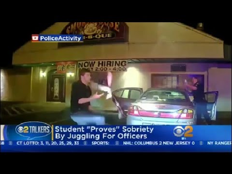 Student 'Proves' Sobriety By Juggling For Officers
