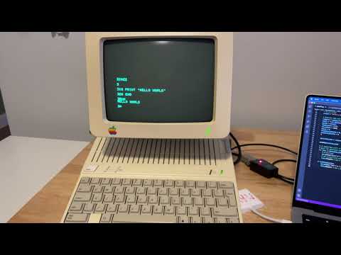 Running GPT Code on an Apple IIc (ROUGH proof of concept)