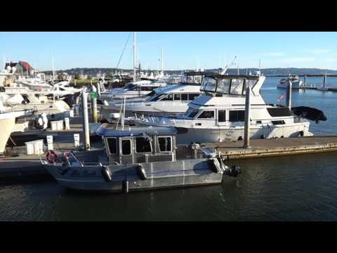 Port of Everett Marina and Port Gardner, Everett, Washington, May 22, 2017