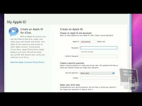 How to Create an iChat Account