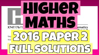 Higher 2016 Paper 2