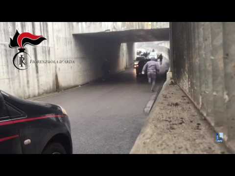 L'arresto nel sottopassaggio di Cadeo