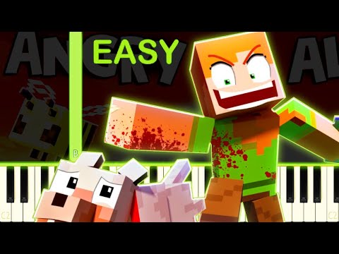 "ANGRY ALEX" 🎵 [VERSION A] - EASY Piano Tutorial