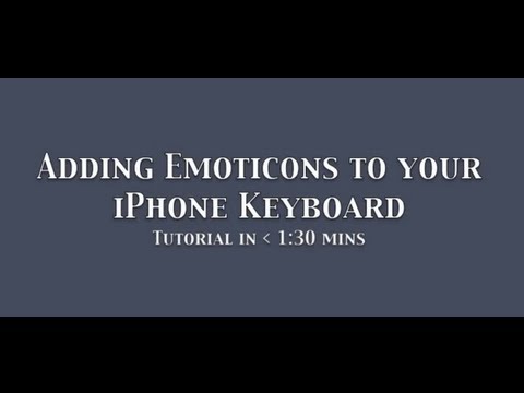 How to use EMOTICONS w/ iPhone 6, iPhone 5 and 4s (EMOJI)
