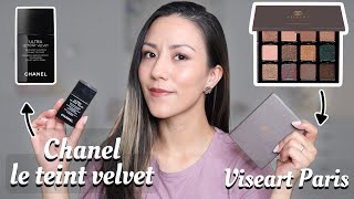 Nueva formula de CHANEL ULTRA LE TEINT VELVET 🤯| Viseart Paris Eyeshadow Palette *Reseña Completa*😊