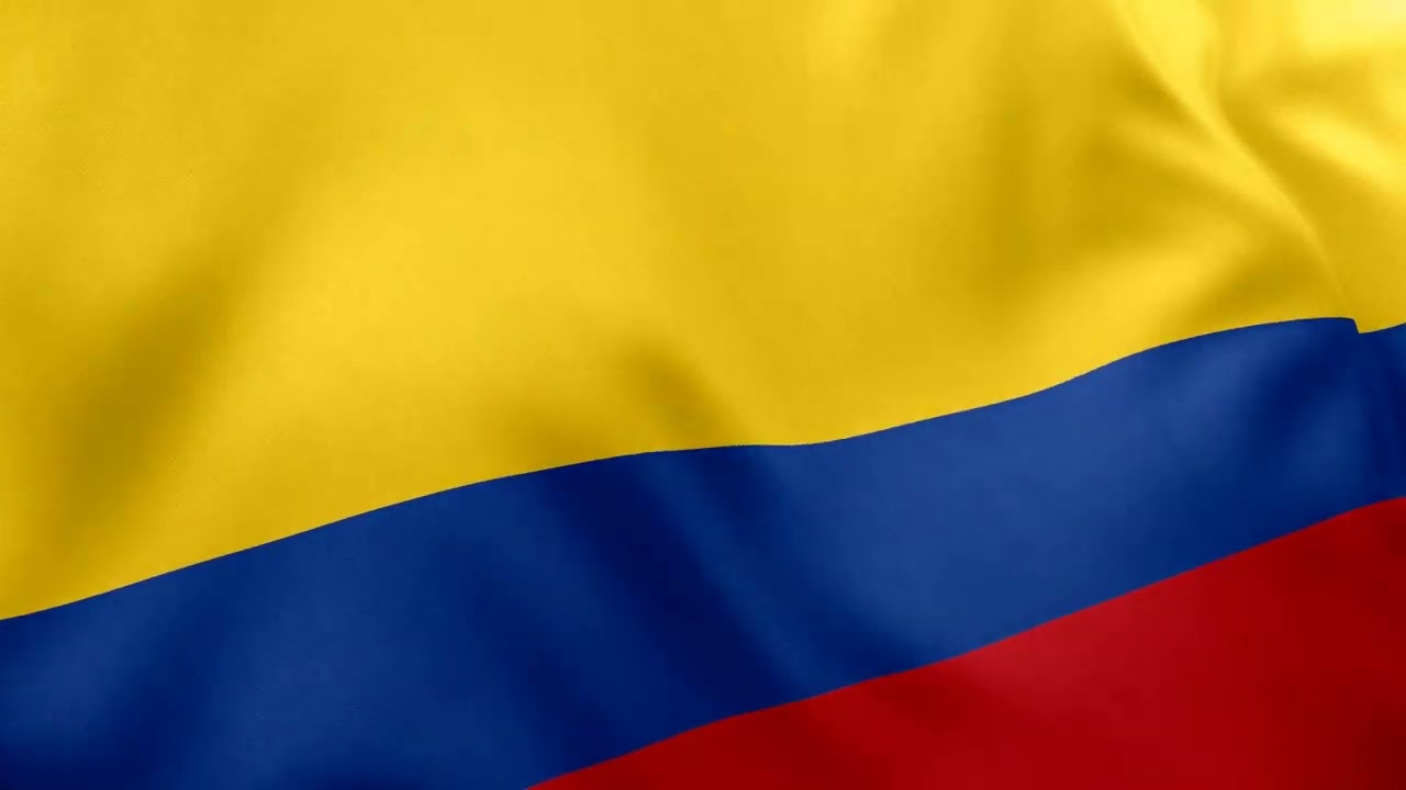 COLOMBIA - Waving Flag Loop 4K