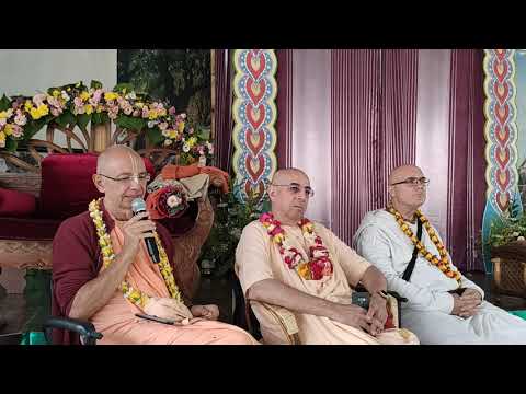 Niranjana Swami, BV Goswami, Madhavananda Das — Magdalinovka, Ukraine — 01-Aug-2019