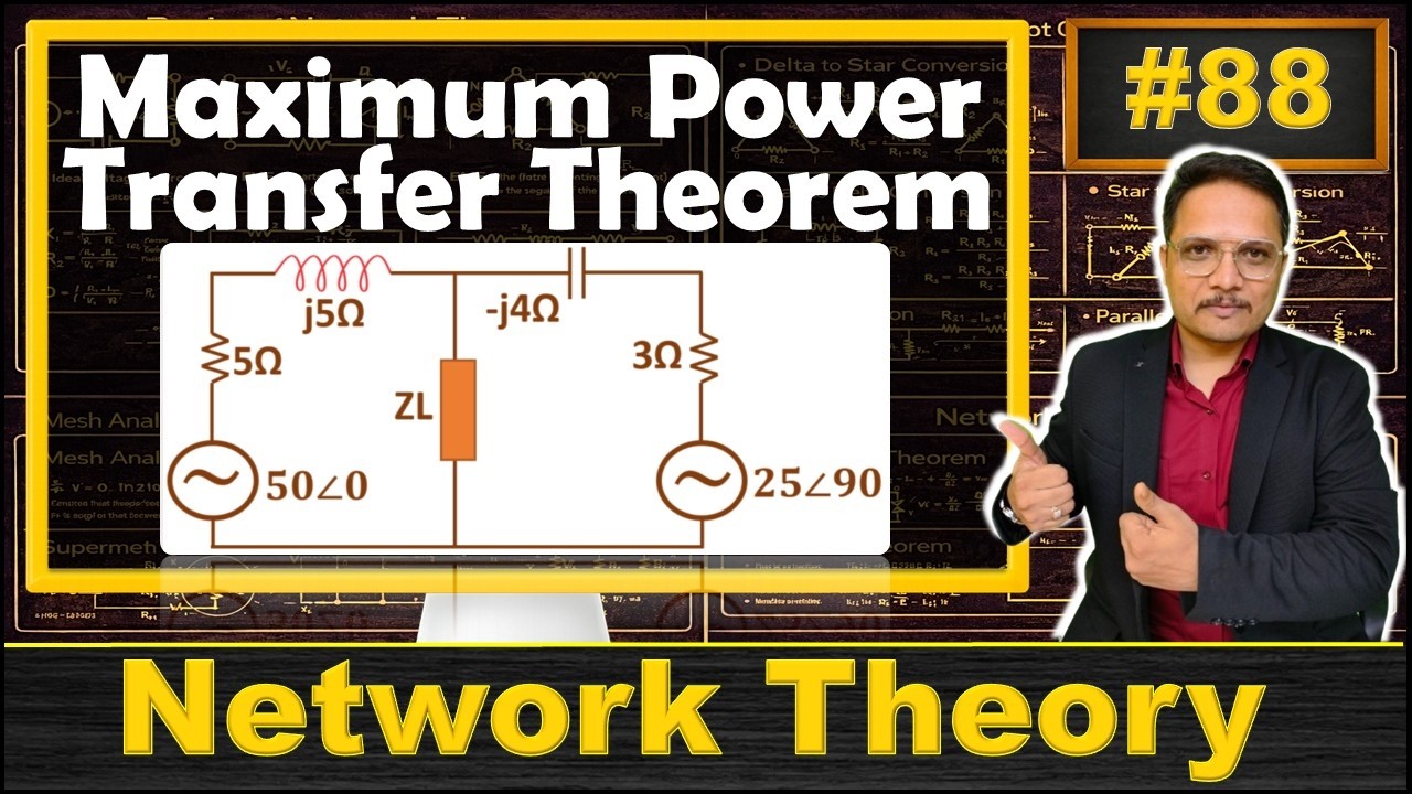 Maximum Power Transfer Theorem for Complex Network: Solved Example