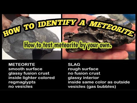 How to Identify meteorites.|| How to test meteorite by your own | how to ID. #meteorite #meteor