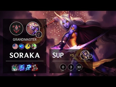 Soraka Support vs Blitzcrank - NA Grandmaster Patch 11.21